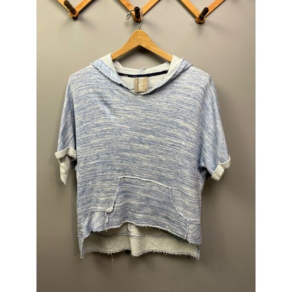 DOLAN Sweatshirt womens‎ XS X-small Left Coast Collection hooded short sleeve - Picture 1 of 6